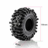 Juego De 4 Ruedas Para Coche RC De 1:10 Rock Crawler TRX4 Axial SCX10 90046 Redcat Gen8 Rbx10 Tamaño 1.9 Pulgadas - details 0
