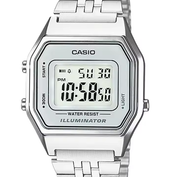Reloj mujer Casio LA680WEA-7EF retro alarma luz led correa de acero inoxidable - 1