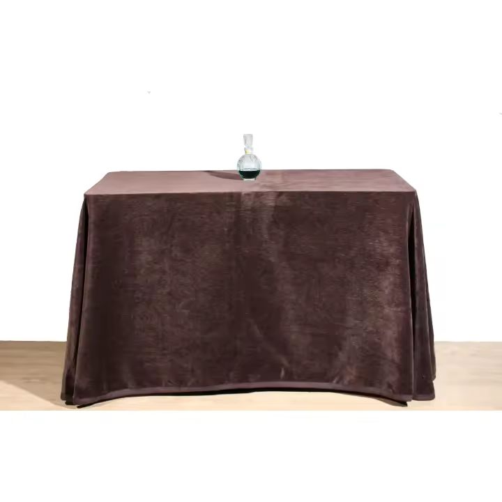 Texna Falda Mesa Camilla de Chenilla Efecto Aterciopelado, Enaguilla, Mantiene el Calor, Cuadrada, efecto terciopelo, Rectangular, tela gordita Otoño Invierno Fabricado en España - 1
