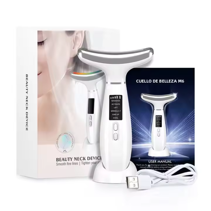 Dispositivo De Levantamiento Facial Masajeador De Piel Para Cuello Y Ojos Compresor Frío Y Caliente Belleza Aparato De Cuidado De La Piel Antiarrugas Y Levantamiento - 1