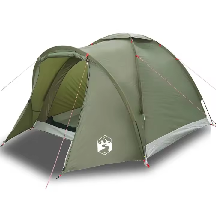 vidaXL Tienda de pesca 2 personas impermeable verde oliva - 1