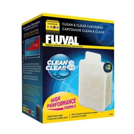 Fluval U Cartucho Clean & Clear - Pack de 2 - 1