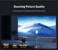 ETOE Seal Pro Proyector, 1000 ANSI, 1080P nativo, Google TV, enfoque automático, corrección trapezoidal automática, 2 altavoces estéreo de 10 W, sonido ampliable, a prueba de polvo - details 5