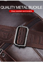 BULLCAPTAIN Bolsa De Pecho Para Hombre 2023 Cuero Genuino Gran Capacidad Casual Bolsa Mensajera Clásica Con Cierre De Cremallera - details 5