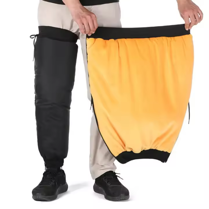 Protector De Rodilla Para Motocicleta Invierno Impermeable Talla Unica Almohadilla De Piel De Oveja Gruesa Y Calefactor De Pierna Ciclismo - 1