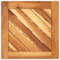 vidaXL Mesa de centro base de alambre madera acacia negro 38x38x38 cm - details 5
