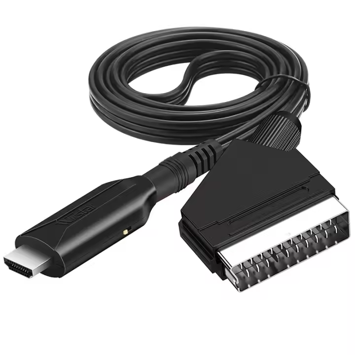 Convertidor del euroconector al adaptador de HDMI del vídeo HDMI al euroconector 1080P con el cable - 1