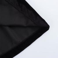 Vestido Negro Pequeño De Moda 2024 Para Mujer Con Cintura Francesa Y Detales De Perlas Vestido De Veludo Largo Manga Cerrada Casual - details 12