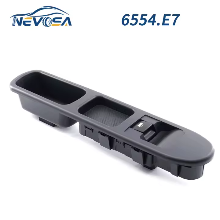 NEVOSA 6554.E7 Botón De Interruptor De Ventanilla Eléctrico Para Peugeot 307SW 307CC Accesorios De Coche Pieza Principal De Plástico ISO9000 - 1