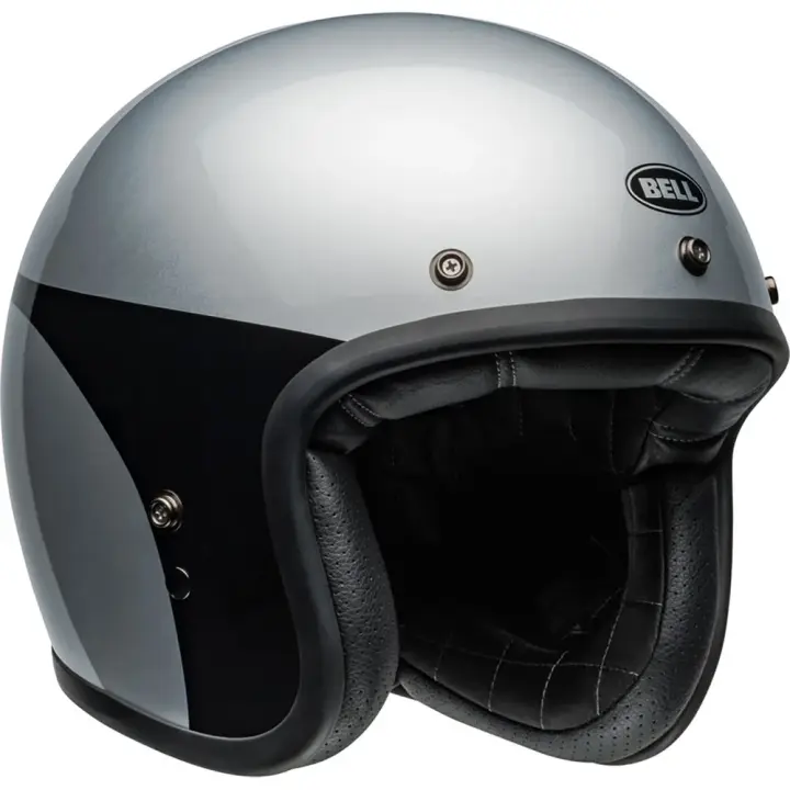 Bell Casco Jet Custom 500 Plateado Adulto - 1