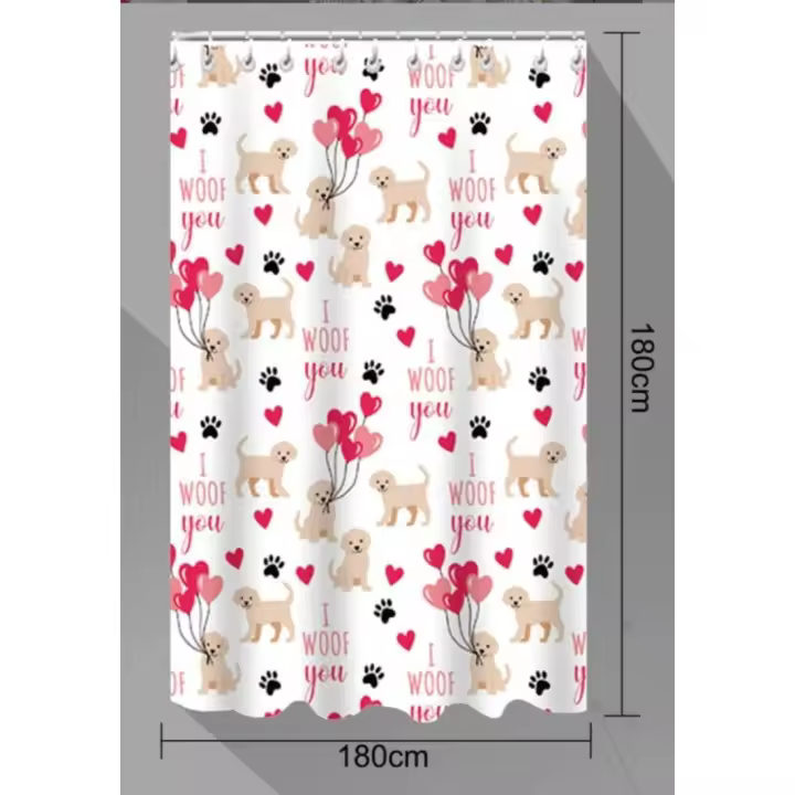 Cortinas de ducha/baño 100% PEVA ,impermeables,antimoho,incluyen 12 anillas,tamaño 180x180cm. - 1