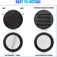 1/2pcs Luz De Noche LED Inalámbrica RGB Rotativa Para Iluminación De Resaltos Pared Y Armario Con Pilas Incluidas Luz De Ambiente Para Interior - details 7