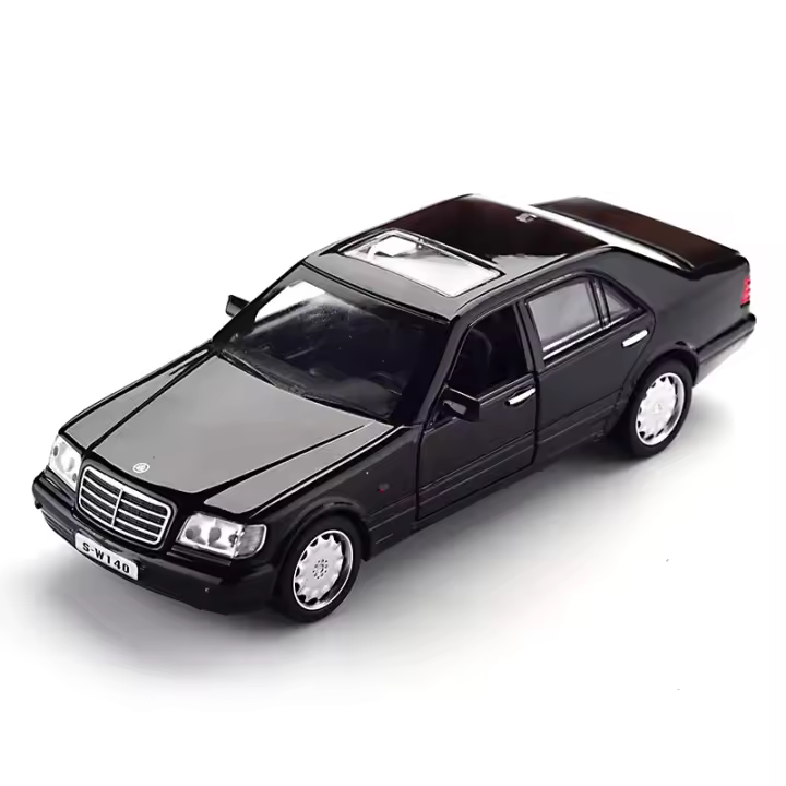Coche De Modelado De Aleación S-W140 1/32 Con Función Retroceso Luz Y Sonido Vehículo De Simulación Alta Para Niños Regalo Para Niño - 1