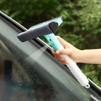 Cepillo De Limpieza De Ventanas 3 En 1 Con Botella De Agua Escobilla Para Vidrio Herramienta De Limpieza Doméstica Multifuncional Colgable Verde Blanco Rosa - details 2
