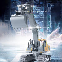 Excavadora RC 1/20 2.4GHz 11CH Vehículo De Construcción Para Niños Juguete Educativo Con Luz Y Música Control Remoto a Distancia De 30m ABS Li-battery - details 8