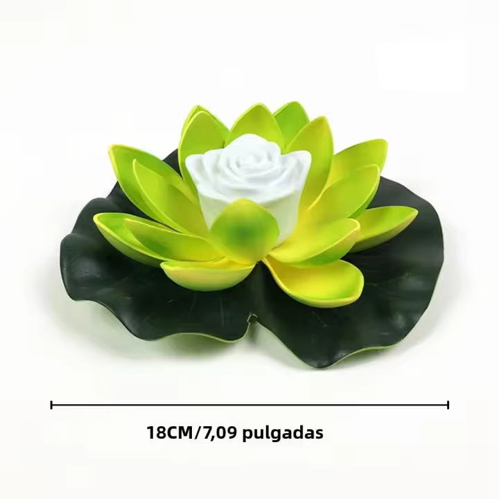 Lanternas Flotantes De Loto Impermeables Decorativas Para Piscina Luz LED Operada Por Batería Vela De Loto Para Bendición - 1