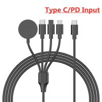 Cable De Carga USB Tipo C 4 En 1 PD Para iPhone/Android Acero Inoxidable Magnético Para Reloj Apple Watch IWatch 1-9 Ultra SE Carga Rápida - details 6