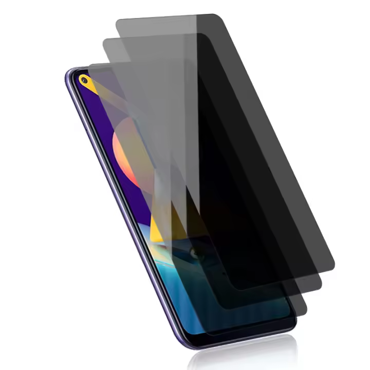 3PCS Protector De Pantalla De Privacidad Para Samsung S21 S20 FE A13 A52S A32 A22 A73 A53 A33 A23 5G Vidrio Anti-Spy Para Samsung A12 A31 A51 - 1