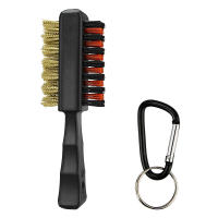 Limpia Grooves De Golf 1 Pc Herramienta Dual Sided Portátil Ligera De Metal Con Paja De Nylon Accesorios Para Bolas Y Zapatos De Hierro Regalo Nuevo - details 1