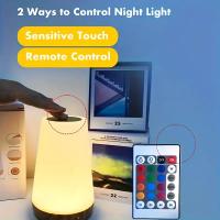 Lámpara De Mesa LED Táctil Con Luz Nocturna Recargable Por USB Control Remoto Dimmer Y Modos De Color Multicolor Para Dormitorio - details 6