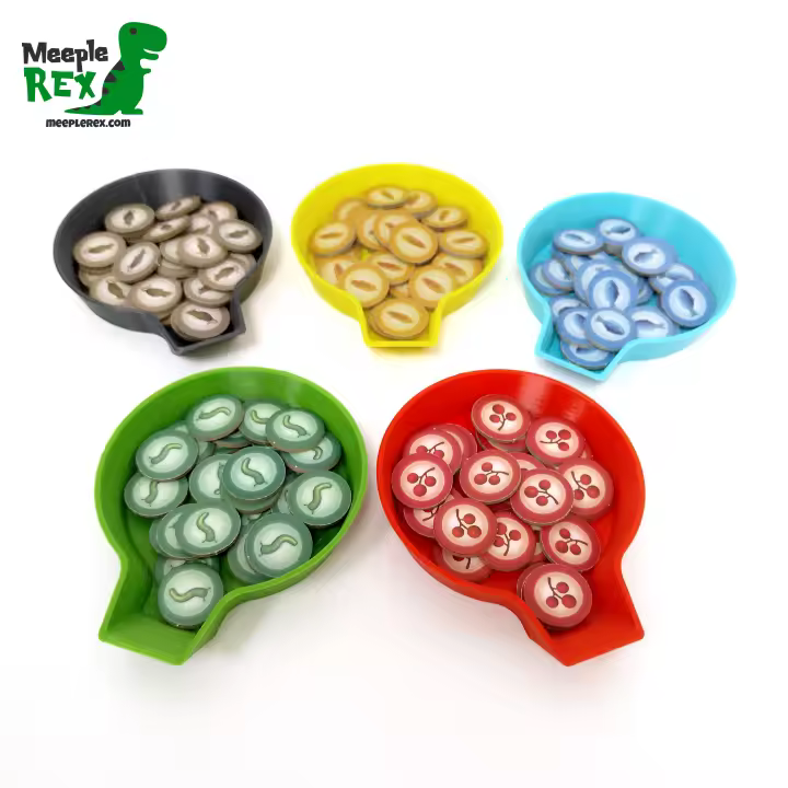 Cuencos para recursos / Meeple Rex / Accesorios para juegos de mesa - 1