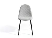Meimon Silla de comedor con asiento en tejido verde claro jaspeado y trasera en polipiel verde oscuro. Medidas: 45 x 53 x 87 cm / Altura del asiento: 49 cm, sets de 4 unidades, pack de sillas - details 3