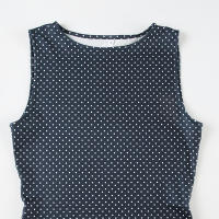Vestido De Mujer Sin Mangas Con Puntos Slim Fit Elegante Casual Para Oficina Moda Trendy Largo Mini Estampado De Puntos - details 1