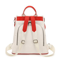 Mochilas Mochila Mujer PU Correa Arcuata Mochipa de Espalda Cuero Suave with Cremallera Diseño Parche Liner - details 4