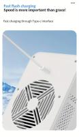 Ventilador Mini Acondicionado Recargable USB 2025 - Dispositivo Portátil de Enfriamiento para Escritorio con Batería de Litio, Carga Inalámbrica y USB, Ideal para Hogar, Oficina o Dormitorio, Capacidad de Batería: 3000mAh - details 13