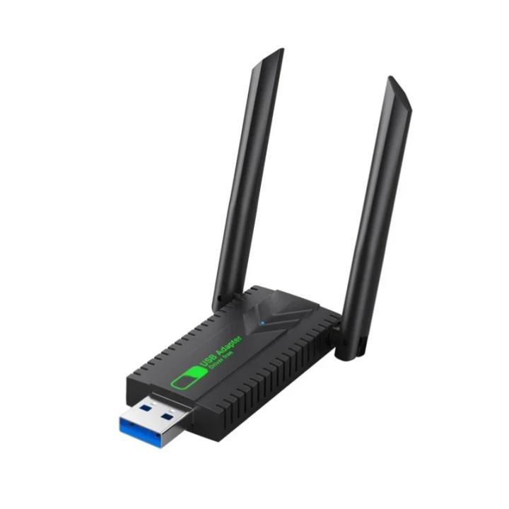 Adaptador USB WiFi Dual Band 2.4G+5G 1300Mbps VIKEFON Dongle Receiver Red Wireless Alta Velocidad Con Interface USB3.0 Sin Conductores De Químicos De Alta Importancia