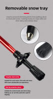 Palo De Caminar Plegable Para Senderismo Y Camping Con 5 Secciones Manija Antideslizante De Espuma Telescópico Fácil De Guardar Para Ancianos Material De Carbono Acero Inoxidable - details 7