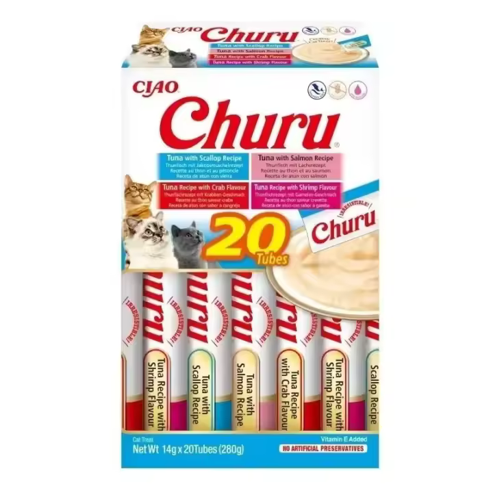 Churu Cat Variedades De Atún Con Marisco 20 Uds - 1