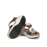 Sandalias planas de Mujer FLUCHOS F1478 CAVA SANDALIA TIRA VELCRO LAMINADO CAVA 35068 25V - details 4