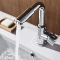 Grifo De Baño Giratorio Para Agua Caliente Y Fría Doble Grifo De Agua Caliente Y Fría Para Cocina Plata Montaje En Pared Cerámica Para Válvula Metal - details 4