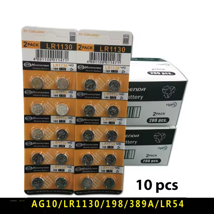 10x Pilas BOTON AG10 LR54 LR1130 SR1130SW - 1