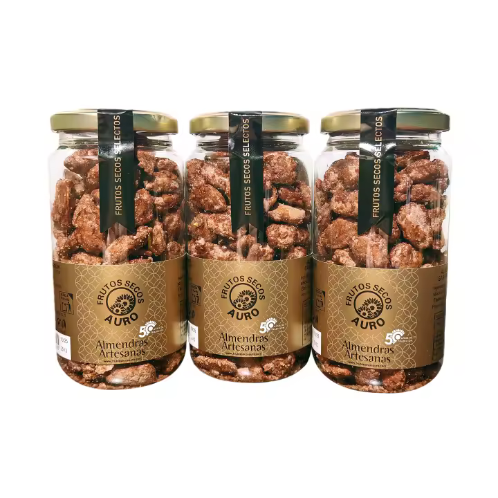Almendras garrapiñadas artesanas de Frutos secos auro (Pack de 3 unidades) - 1