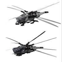 Helicóptero Ornitoptero Atreides Real Ideas Dune 1369 Piezas Modelo De Construcción Para Regalos De Navidad Y Cumpleaños - details 4
