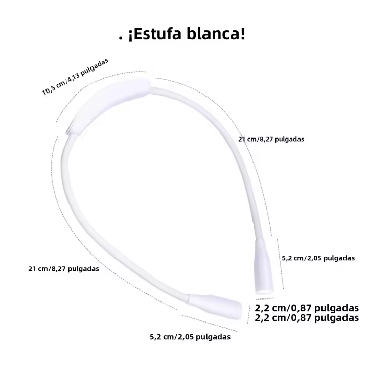 Luz De Lectura Portátil Para El Cuello Con 4 LED Recargable USB 3 Colores Lámpara Nocturna Para Costura Tejer Camping Reparación - 1