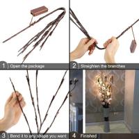 Luz De Ramas De Abeto Blanco LED Para Decoración De Navidad Y Año Nuevo Guirnalda De Luz Festiva Para Bodas Y Fiestas Luces De Navidad Para Mesa De Comedor - details 12