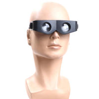 Telescopio Binocular Portátil De Estilo Gafas Negro Para Pesca Senderismo Conciertos Magnificación 3x Lente Objetivo 28mm - details 2
