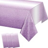 Mantel Desechable De Fiesta En Tonos Graduados Rosa Para Múltiples Ocasiones Material PE Decorativo - details 1
