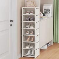 Organizador De Zapatos De Pared Múltiples Capas Plegable Eficaz En El Uso Del Espacio Estante De Zapatos Para El Hogar Material PP - details 8