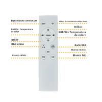 Lámpara LED Moderna 24W Control Remoto Por Alexa Google Siri Luz De Techo Dimmable WiFi Horario RGB+CW+WW Compatible Con HomeKit - details 12