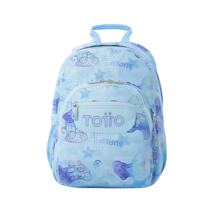 Totto Mochila escolar  Gommas  -Dimensiones:29 x 39 x 14 cm-Material:Poliester reciclado - 1