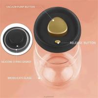 Juego De Botellas De Almacenamiento Ecológicas Para Café En Grano Vidrio Transparente Aire Extractor Sellado Impermeable Para El Hogar Capacidad >501ml - details 4