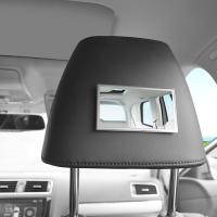 Espejo De Cosméticos Para Interior De Coche Universal De Acero Inoxidable Portátil Espejo De Maquillaje Para Visor Auto HD Decoración De Coche - details 1