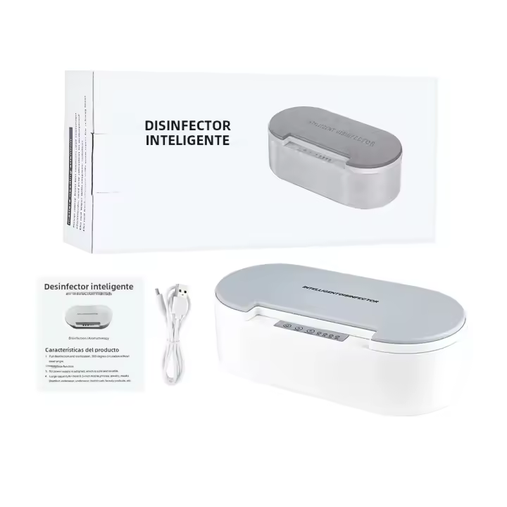 Esterilizador Multifuncional Con Aromaterapia Y Luz UV Para Joyería Gafas Y Teléfonos Caja De Desinfección Recargable - 1
