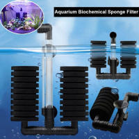 Filtro De Acuario Con Esponja Bioquímica Y Bomba De Aire Montaje En Pared Herramientas De Filtro Para Tanque De Peces - details 0