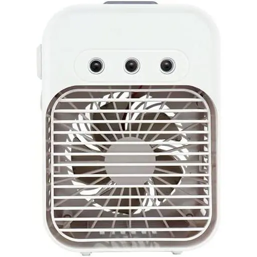 Unidad de aire acondicionado evaporativo portátil: mini enfriador para el hogar, dormitorio y al aire libre con móvil, recarga USB, Eco-Freeze Ultra, Probreeze de escritorio, silencioso y - 1