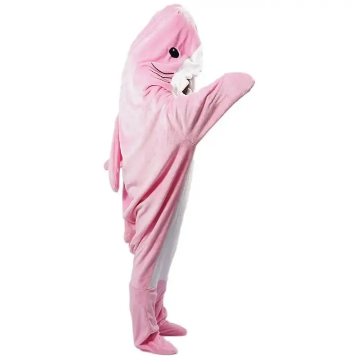 Manta De Buceo De Delfín Adulto Con Capucha Pijama De Peluche Caliente Divertido Homewear Manta De Invierno Pijama De Delfín - 1
